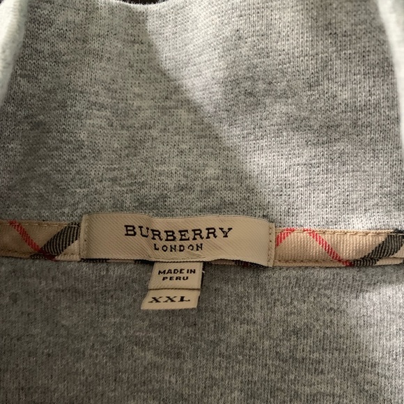 Men’s Burberry London Zip-neck Sweater